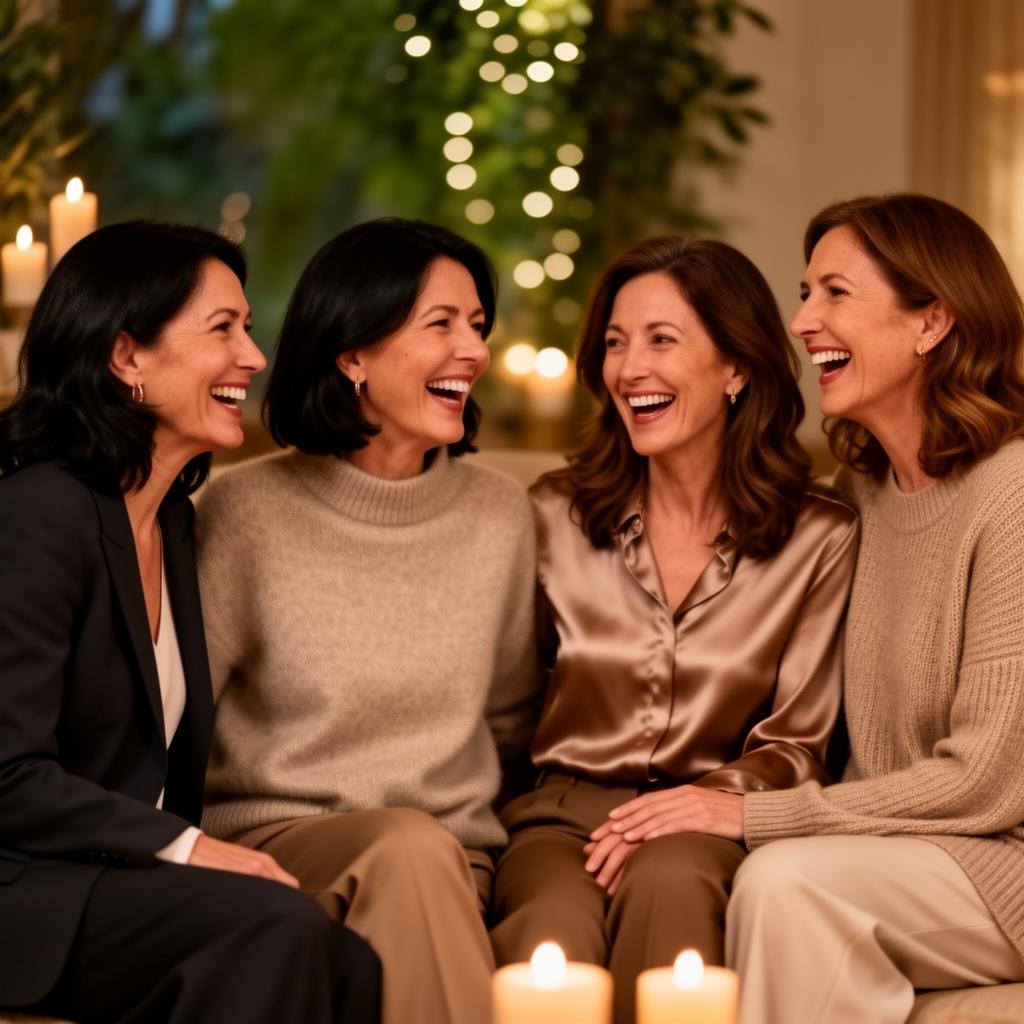 Mulheres em conversa acolhedora